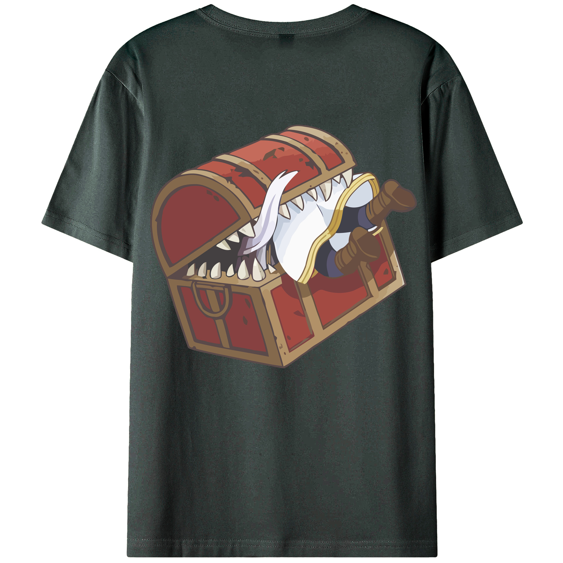 （画像用） 葬送のフリーレン Frieren 綿100％ メンズ半袖Tシャツ（バックプリント） 通気性